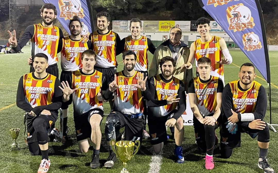 Sisè títol consecutiu dels Barcelona Pagesos al Campionat de Catalunya Open de Futbol Flag