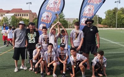 Els Badalona Dracs, campions de la Lliga Catalana Aleví de Futbol Flag