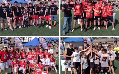 Scorpions (Cadet), Pioners (Infantil), Reds (Aleví) i Dracs (Benjamí), campions de les Lligues Catalanes de Flag