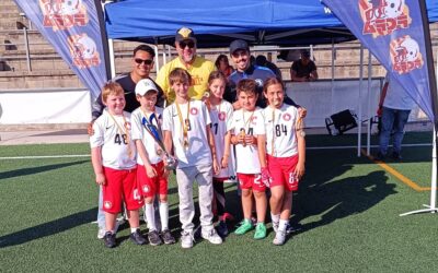 ASB Lynx (Benjamí), Pioners (Aleví), Dracs (Infantil) i Scorpions (Cadet), campions de les Lligues Catalanes de Futbol Flag