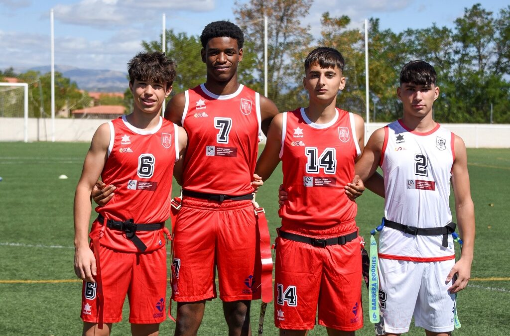 Quatre catalans, campions d’Europa U17 de Futbol Flag amb la selecció estatal