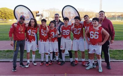Els Terrassa Reds Vermell, campions de la Copa Catalana Infantil de Futbol Flag